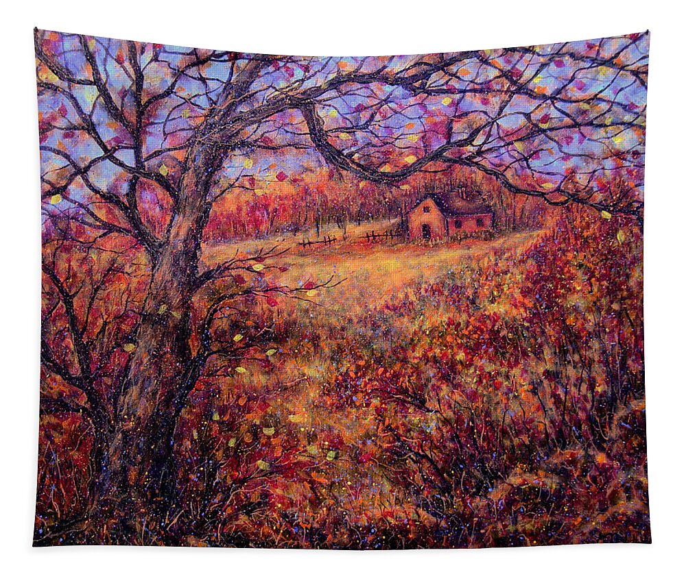 Autumn Tapestry featuring the painting Beautiful Autumn by Natalie Holland