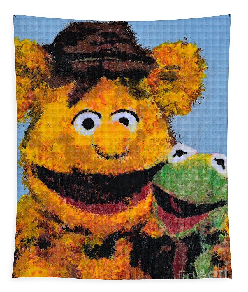 The Muppets Tapestry featuring the painting Best Friends by Alys Caviness-Gober