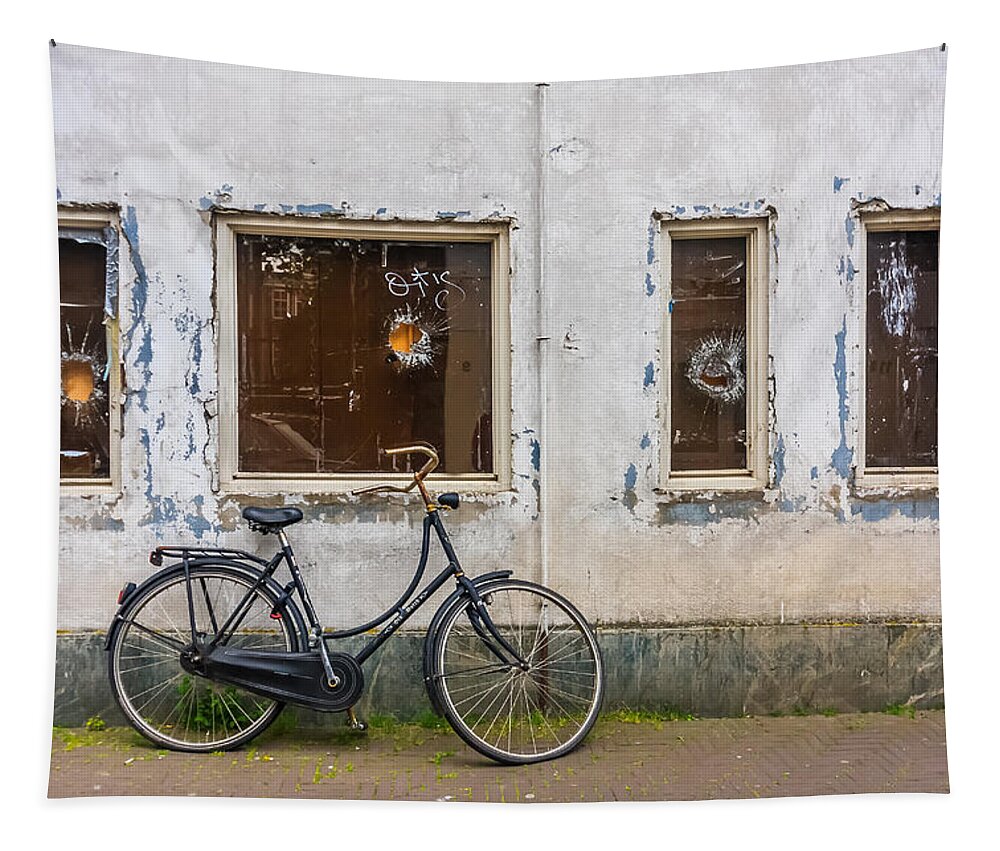 Architecture Tapestry featuring the photograph Bicycle by Sue Leonard