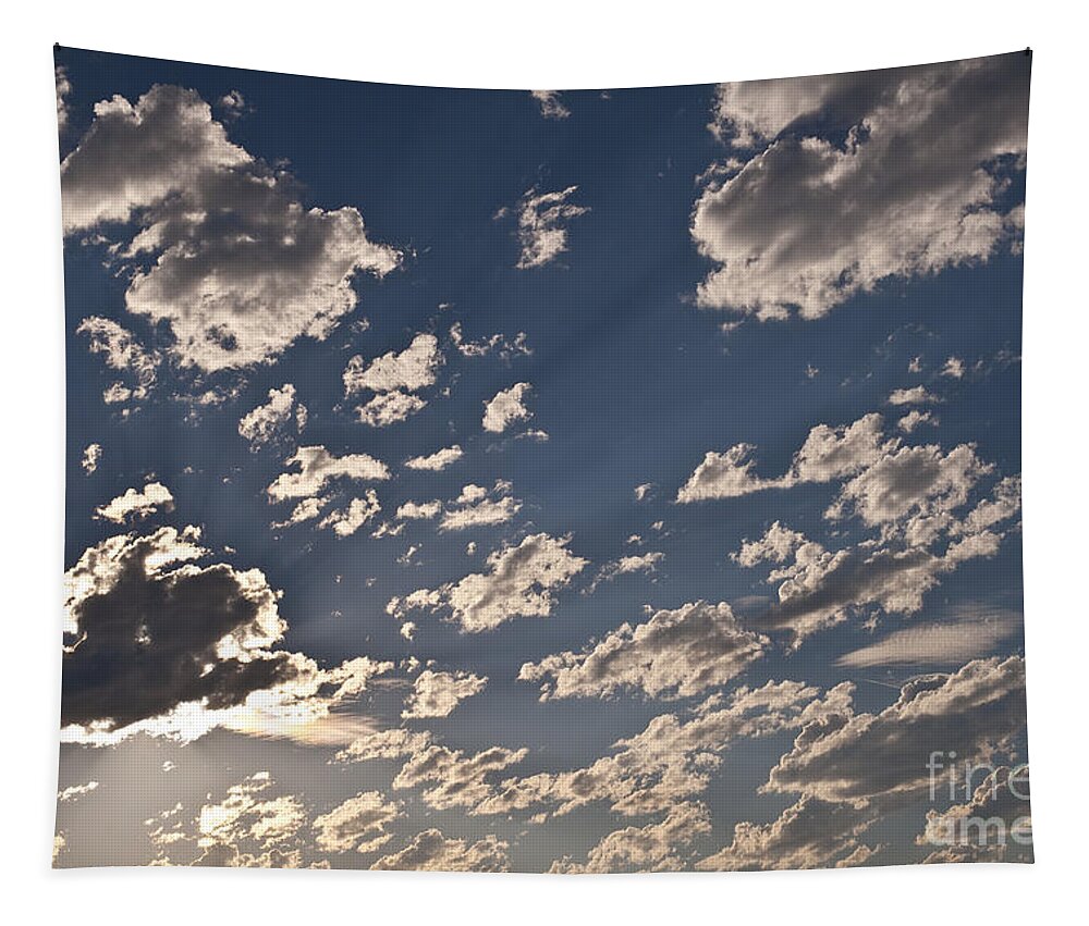 Atmosphere Tapestry featuring the photograph Billowing Altocumulus Clouds by Jim Corwin