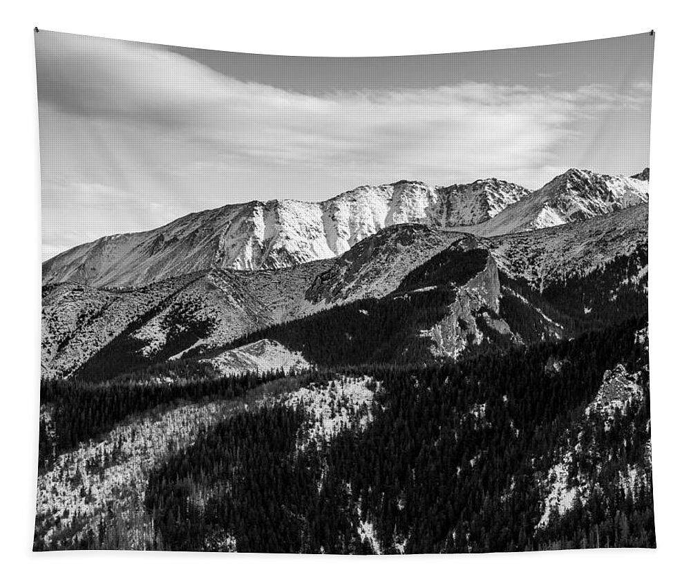 Tatry Tapestry featuring the photograph Black and White Mountains by Pati Photography