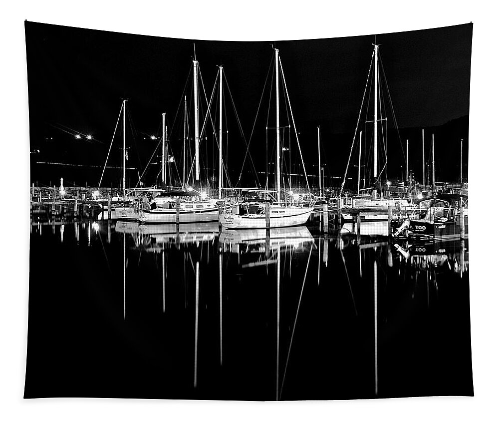 Black Tapestry featuring the photograph Black Night by Frozen in Time Fine Art Photography