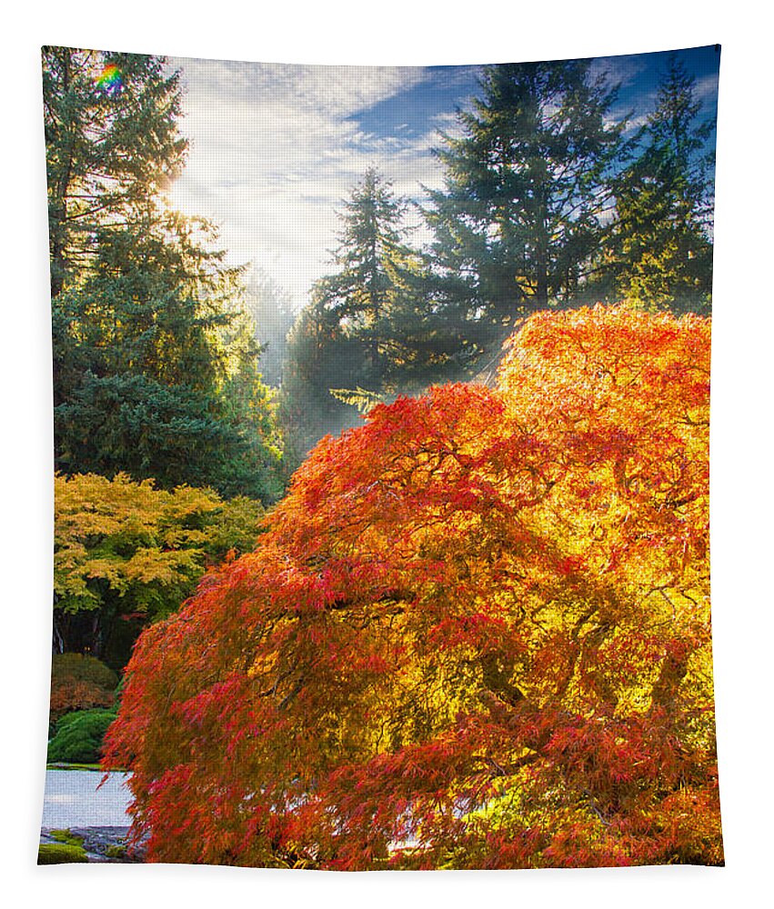 Oregon Fall Colors Tapestry featuring the photograph Bliss by Kunal Mehra