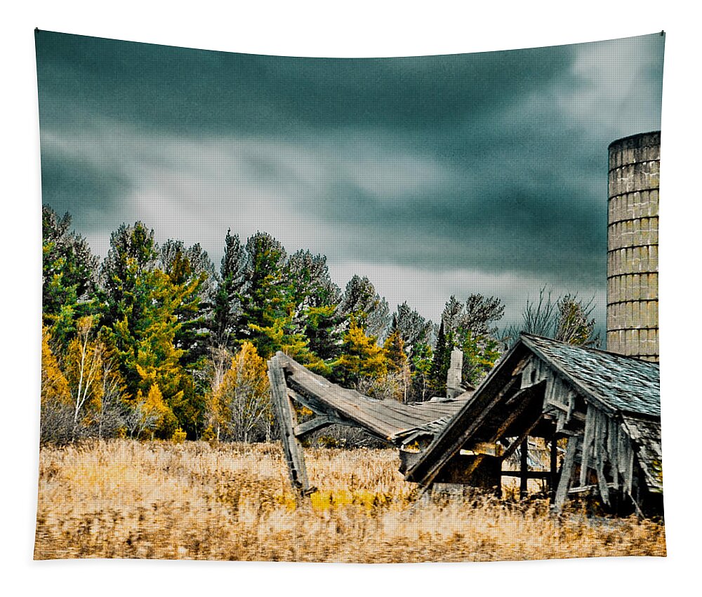 Barn Tapestry featuring the photograph Blown Away by Maggy Marsh