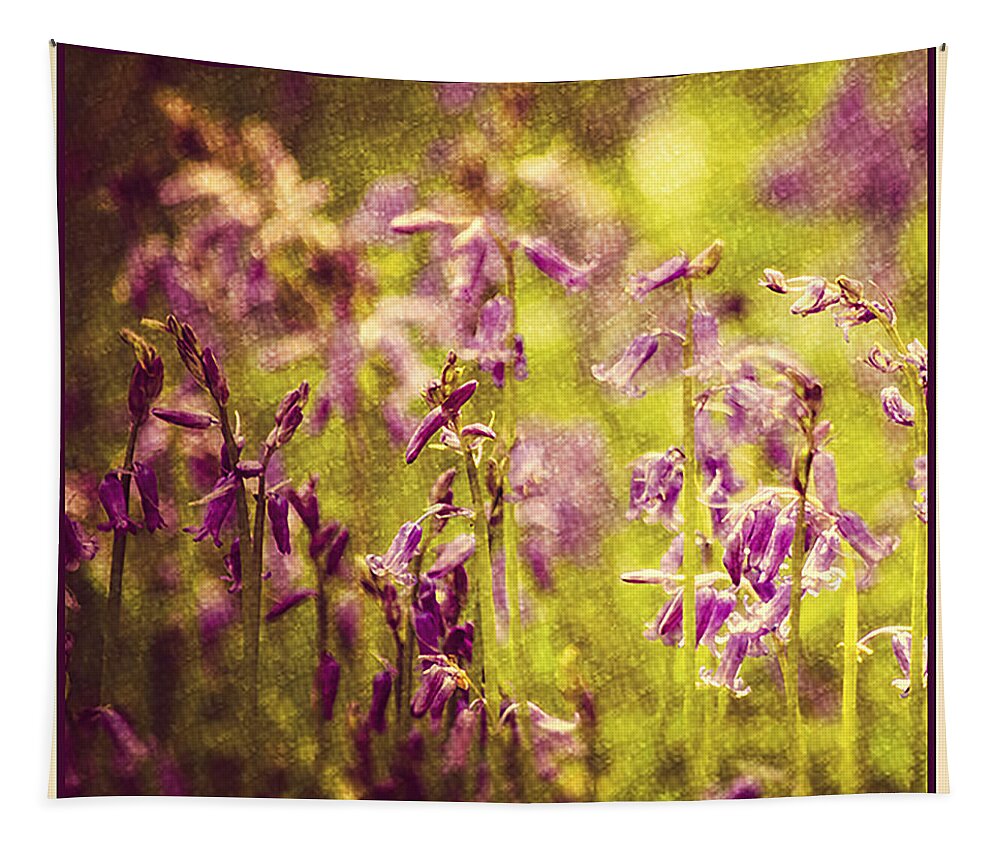 Bell Bottle Tapestry featuring the photograph Bluebell in the woods by Spikey Mouse Photography
