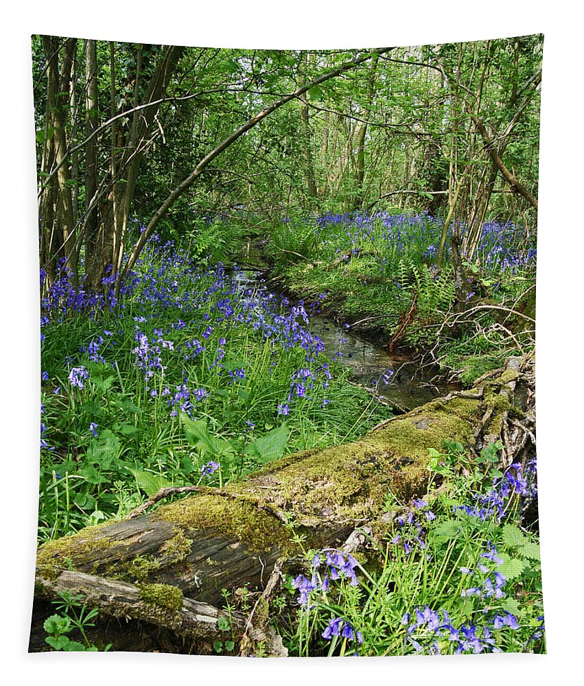 Bluebell Tapestry featuring the photograph Bluebell Wood by John Topman