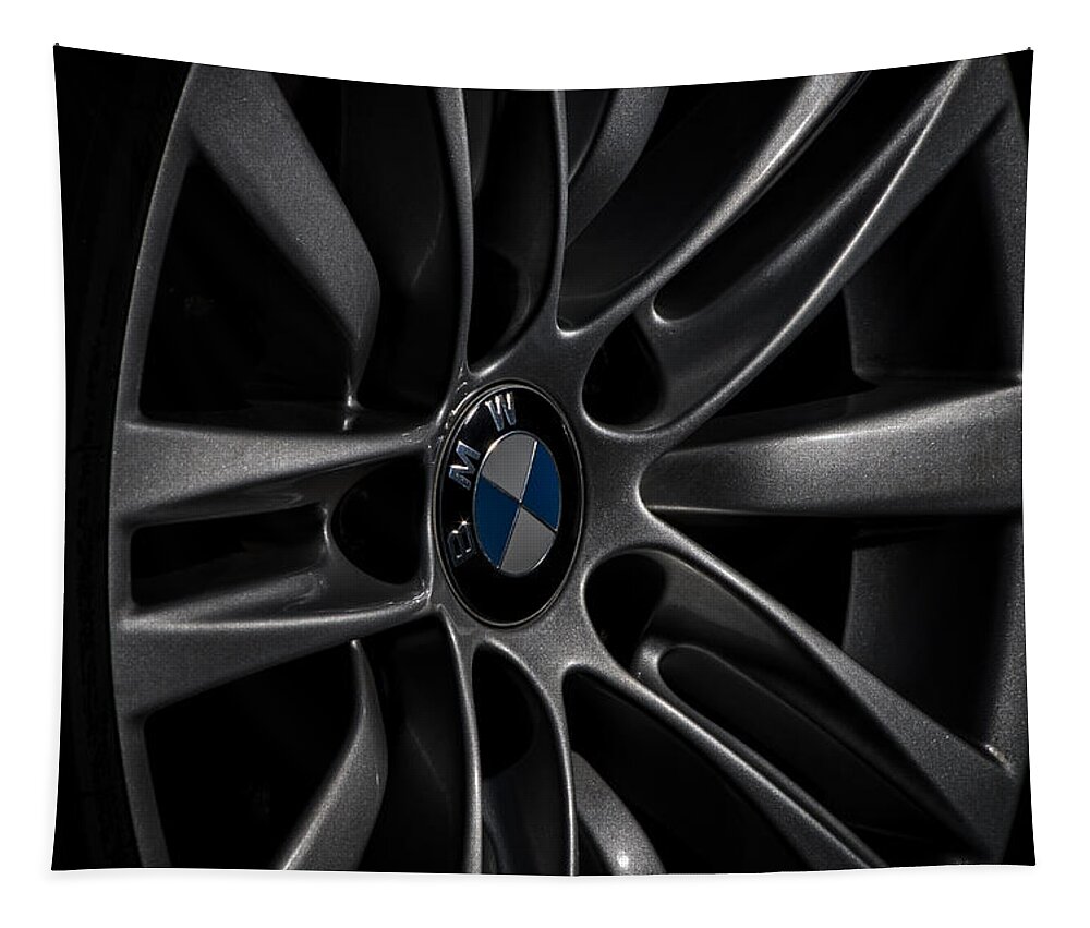 Auto Tapestry featuring the photograph BMW wheel by Paulo Goncalves