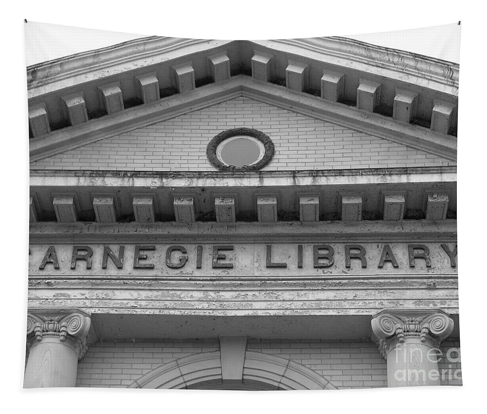 Carnegie Library Tapestry featuring the photograph Book Worm by Michael Krek