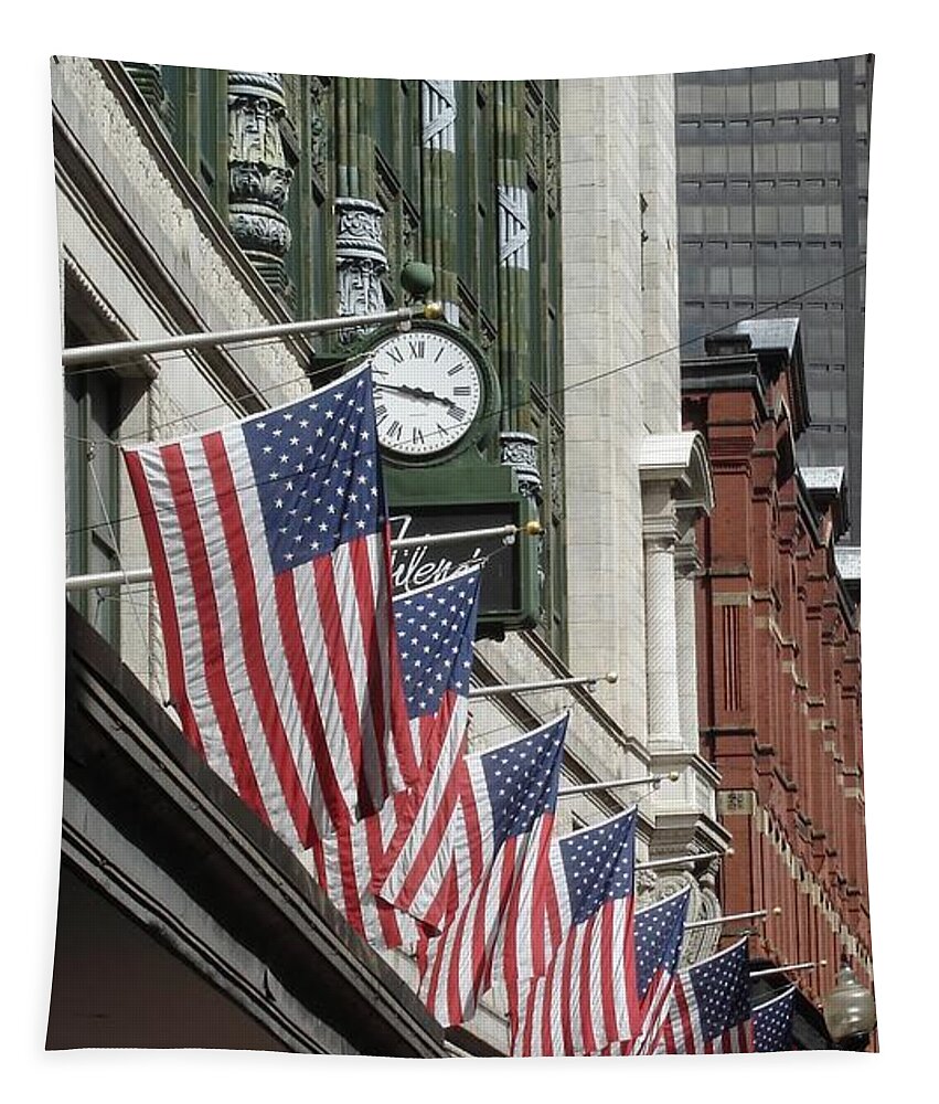 Boston Tapestry featuring the photograph Boston 4th of July by Kerri Mortenson