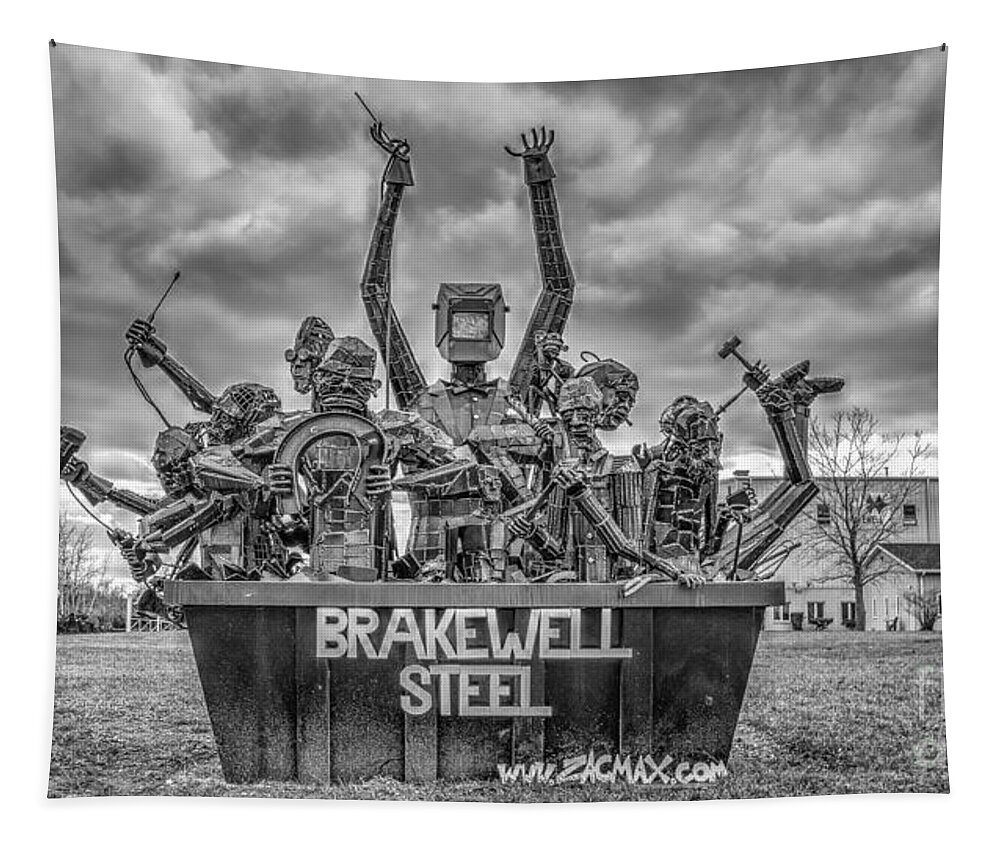 Brakewell Steel Tapestry featuring the photograph Brakewell Steel by Rick Kuperberg Sr