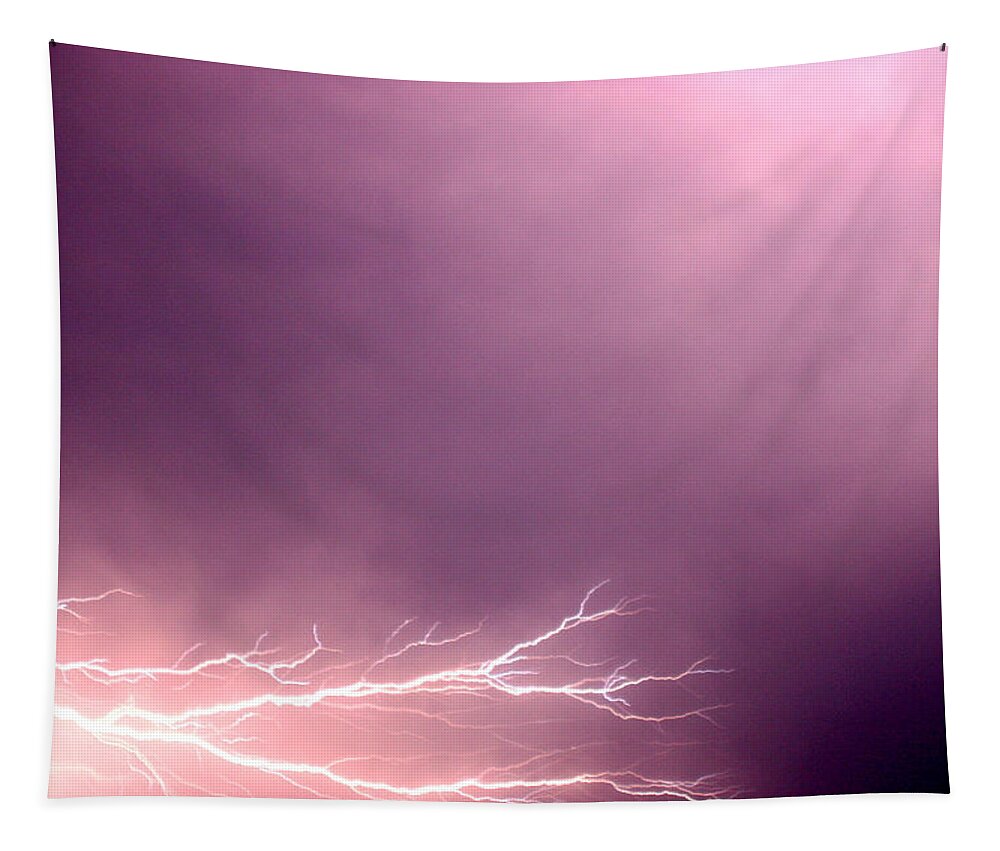 Lightning Tapestry featuring the photograph Branch Lightning by Jean Macaluso