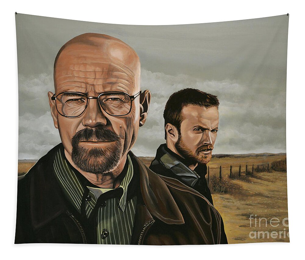 Breaking Bad Tapestry featuring the painting Breaking Bad by Paul Meijering