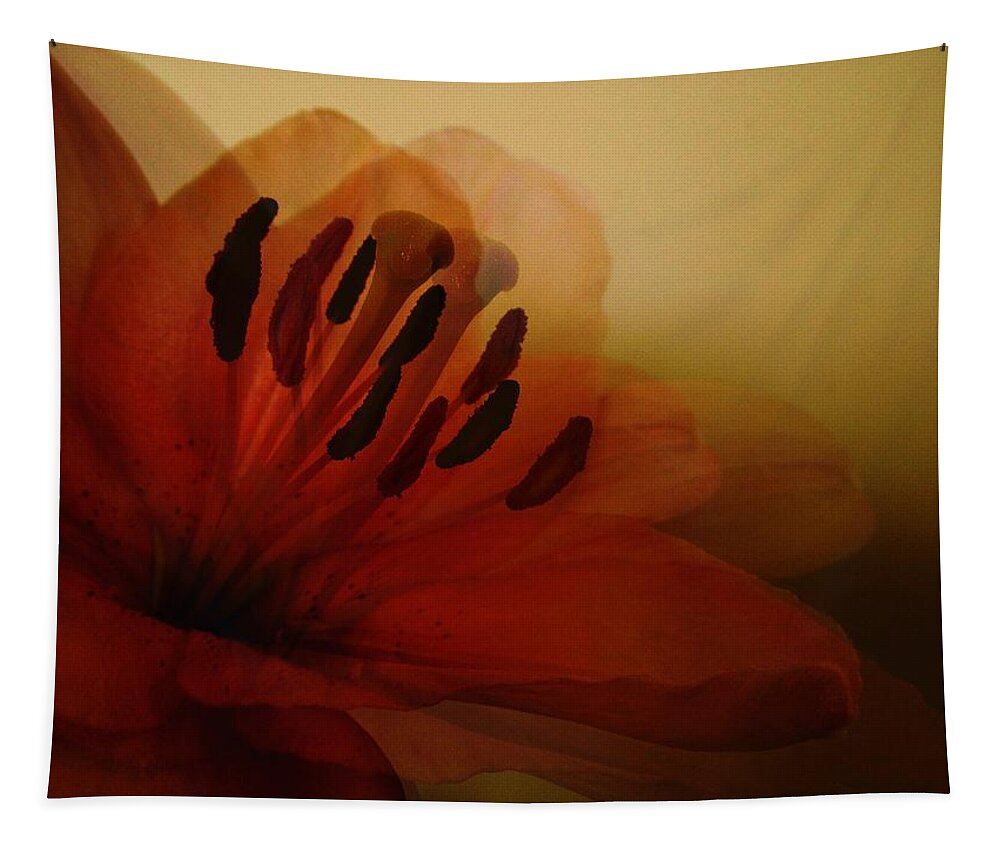 Breath Of The Lily Tapestry featuring the photograph Breath of The Lily by Marianna Mills