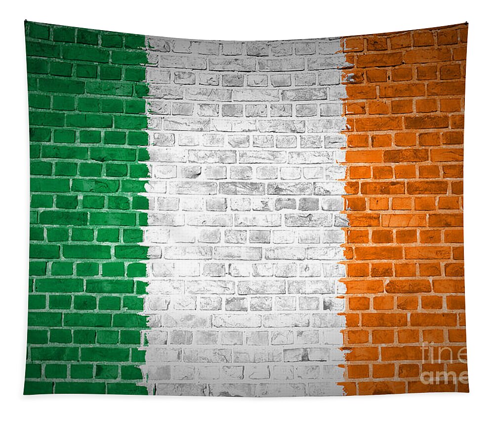 Ireland Tapestry featuring the digital art Brick Wall Ireland by Antony McAulay
