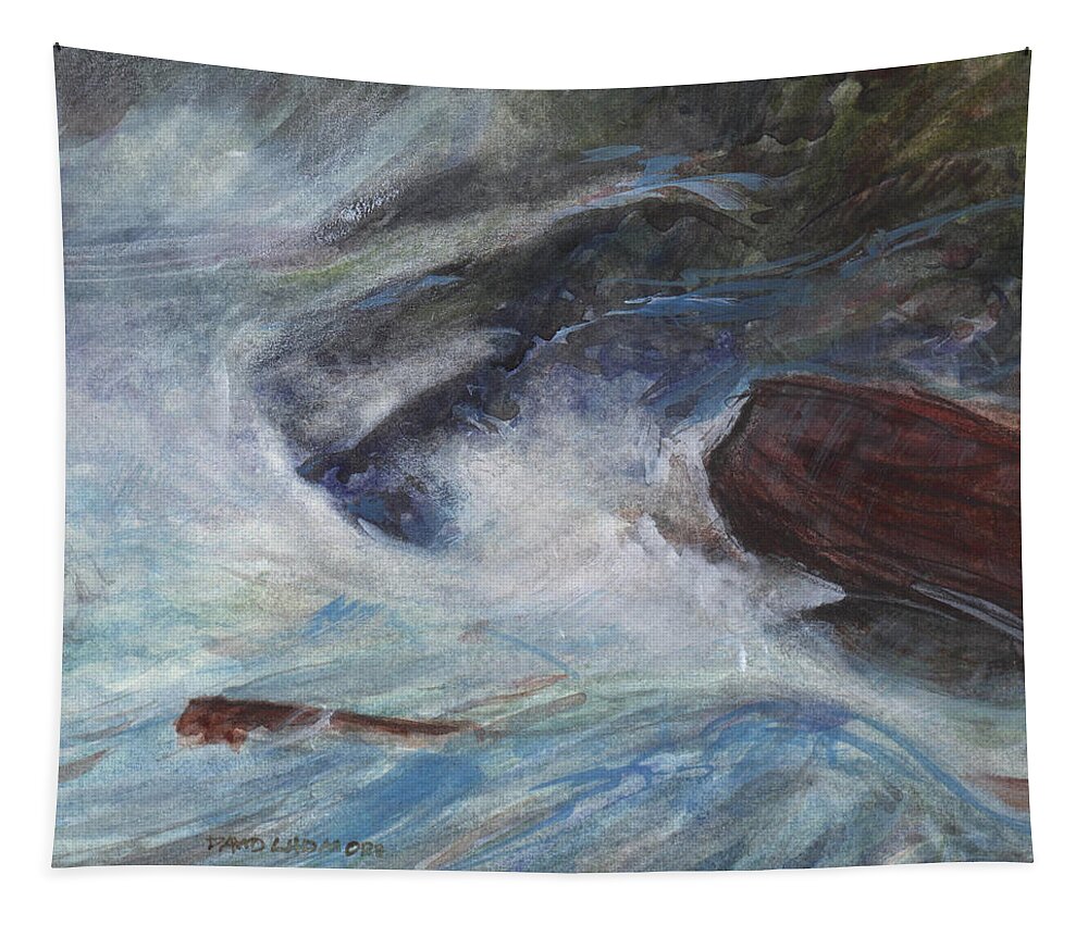 David Ladmore Tapestry featuring the painting Bright Storm 2 by David Ladmore