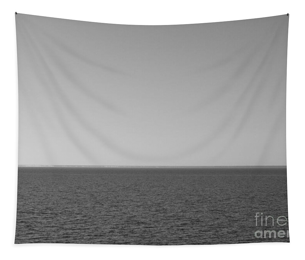 Hdr Tapestry featuring the photograph BW Waves by Joseph Baril