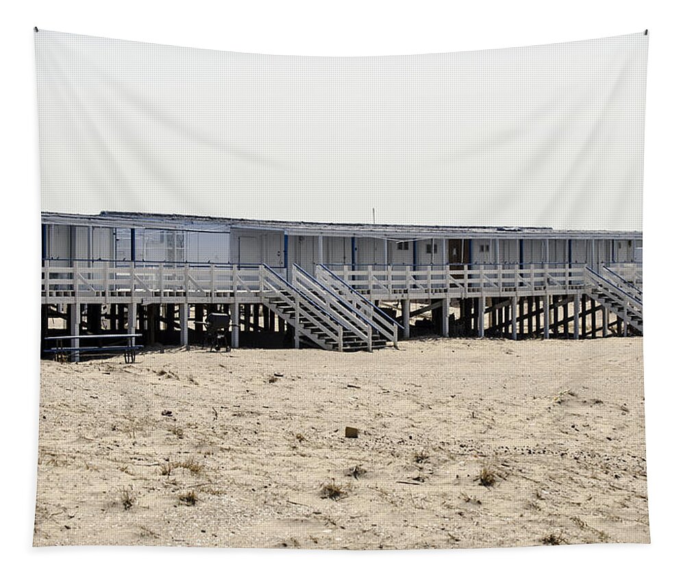 Cabana Tapestry featuring the photograph Cabanas Breezy Point Surf Club by Maureen E Ritter