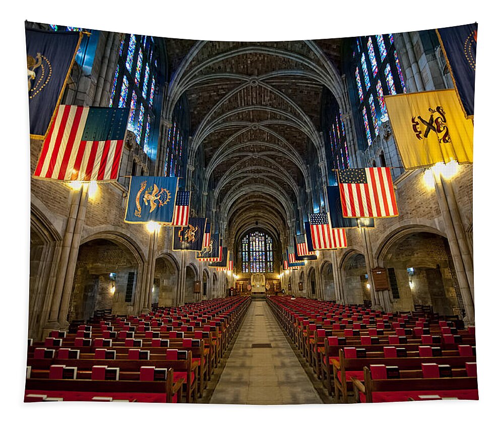 Usma Tapestry featuring the photograph Cadet Chapel by Dan McManus