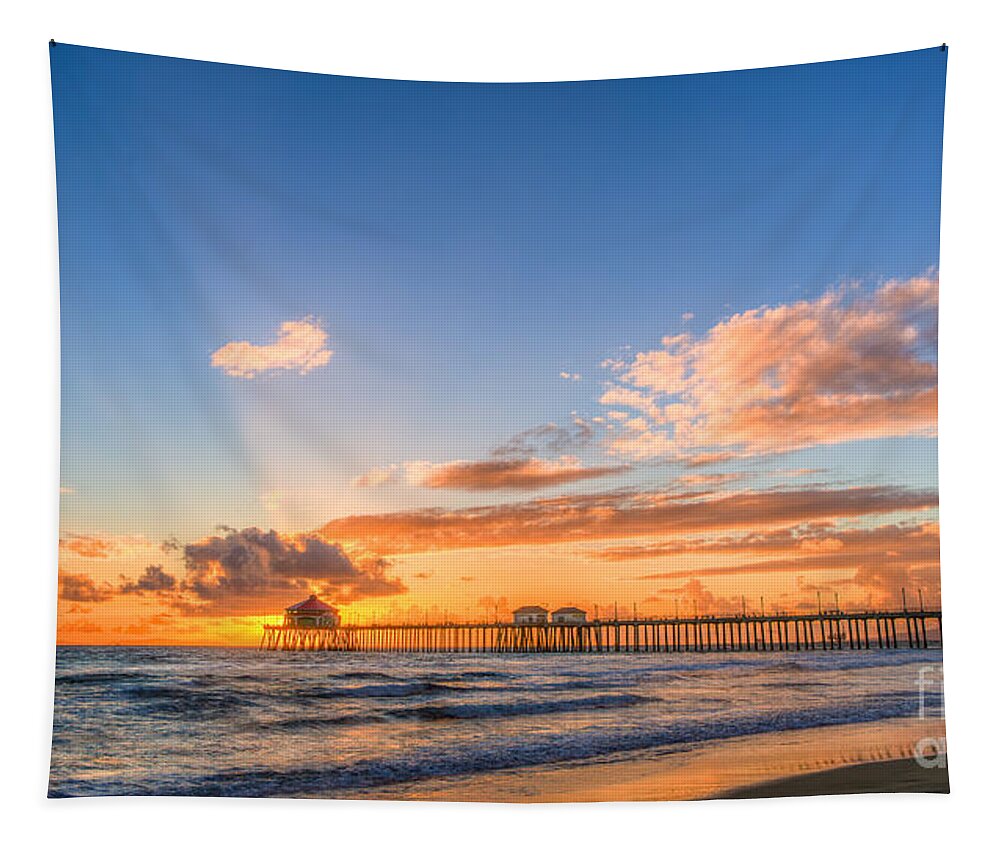 Annual Conference Tapestry featuring the photograph California Glow by Andrew Slater