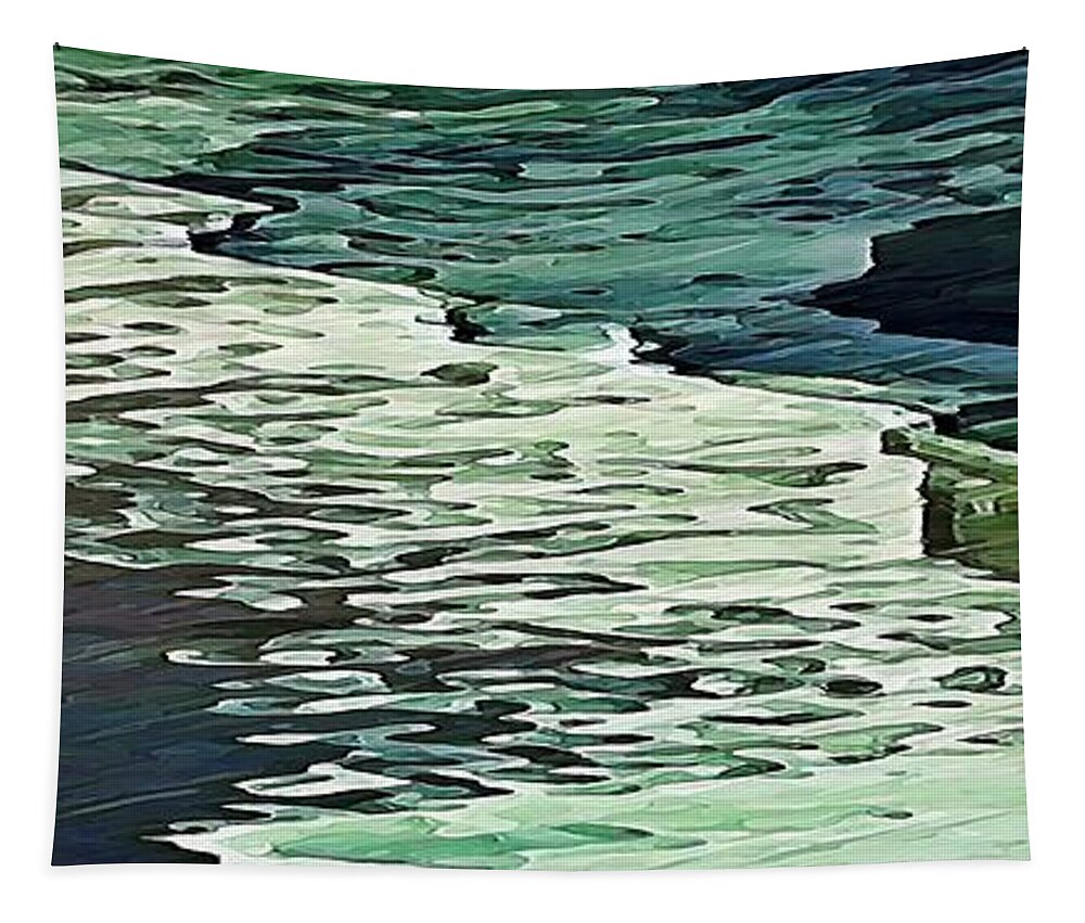 Calm Shores Tapestry featuring the digital art Calm Shores by David Manlove
