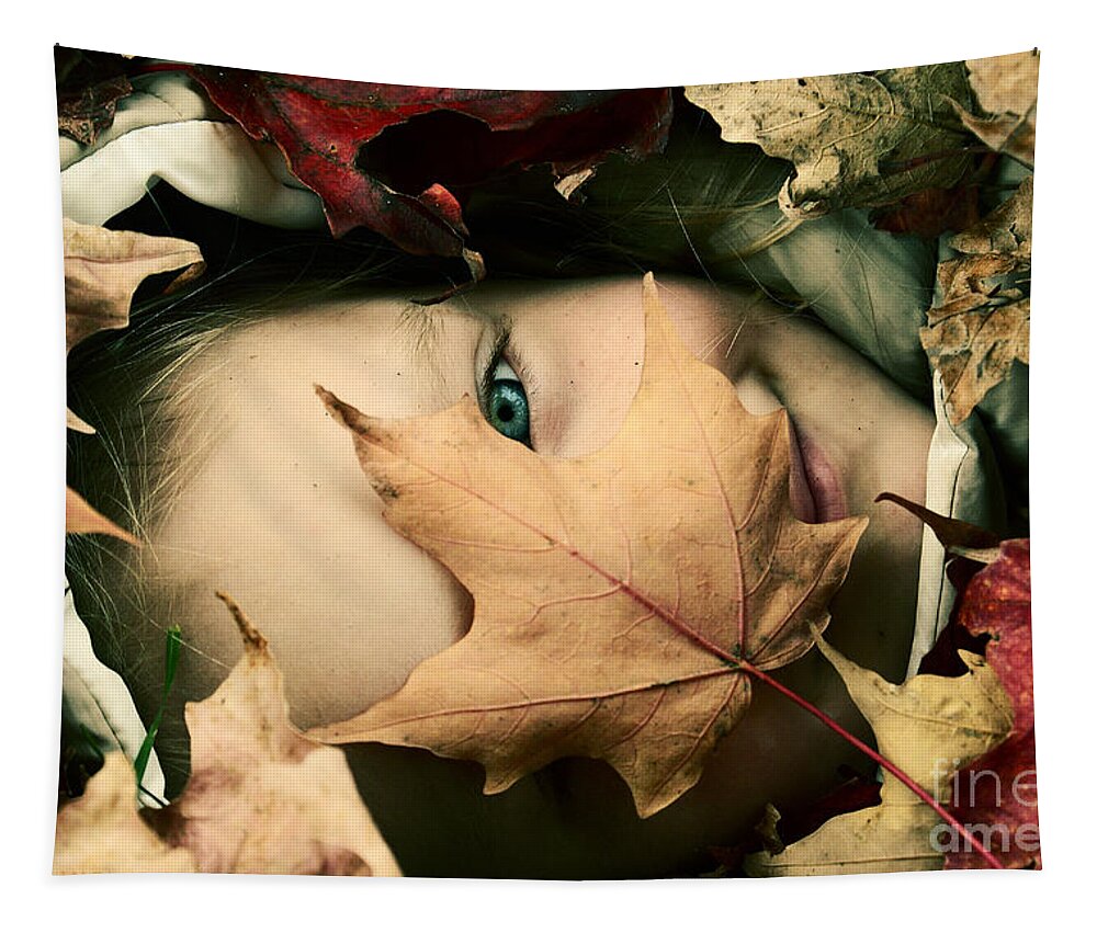 Autumn Photography Prints Tapestry featuring the photograph Camouflage by Aimelle Ml
