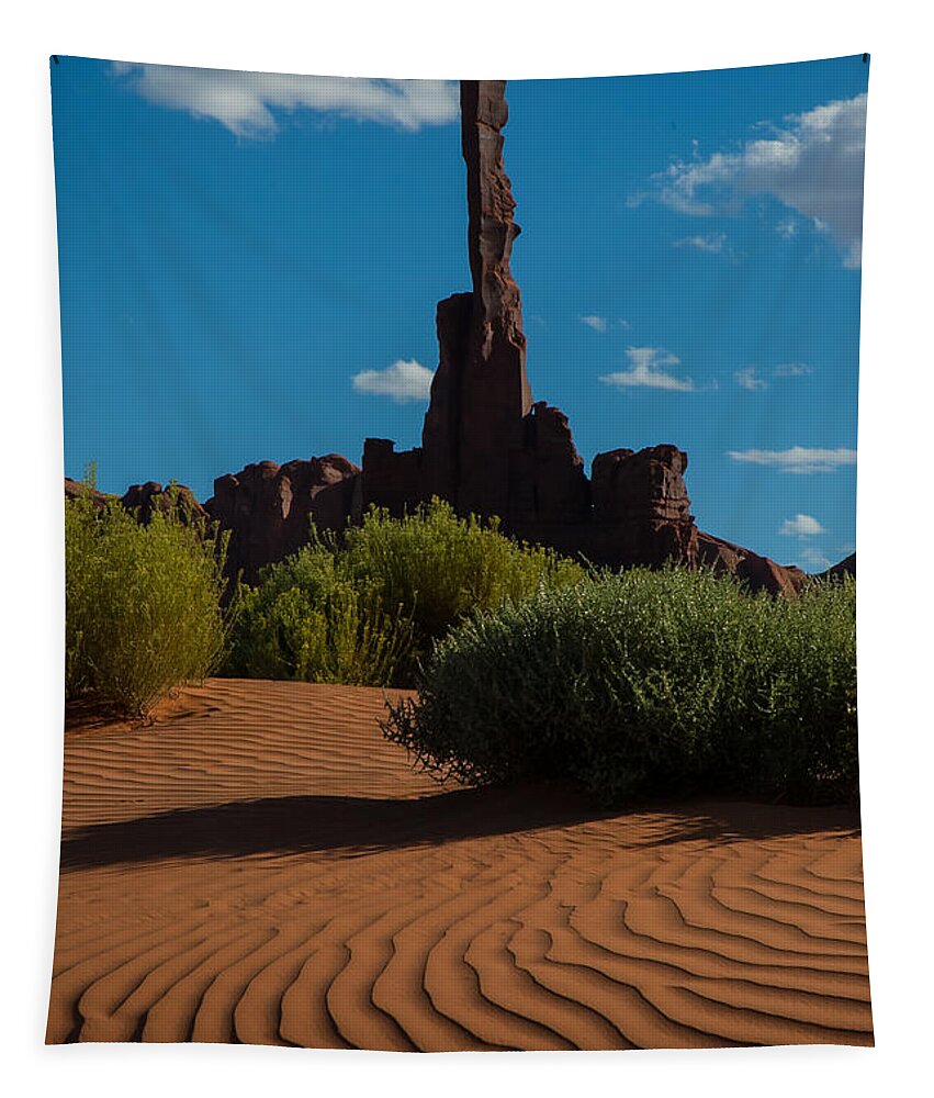 Monument Valley Tapestry featuring the photograph Candle in the Sand by George Buxbaum