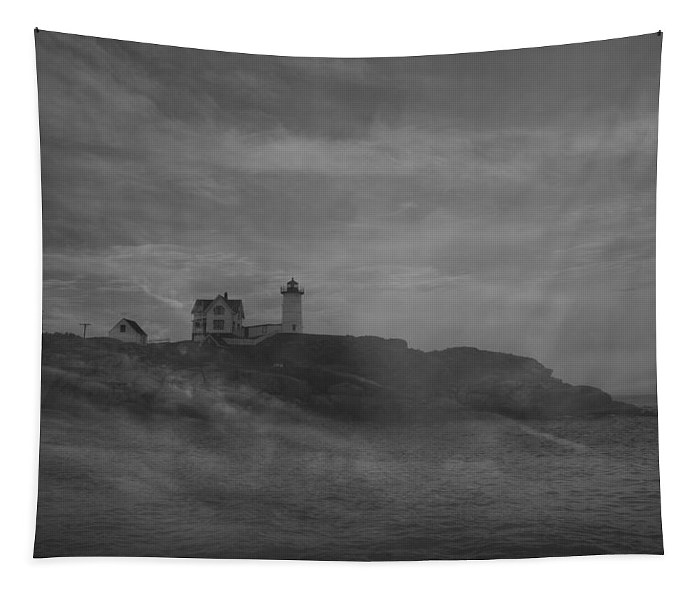 Cape Neddick Lighthouse Tapestry featuring the photograph Cape Neddick Lighthouse by Raymond Salani III