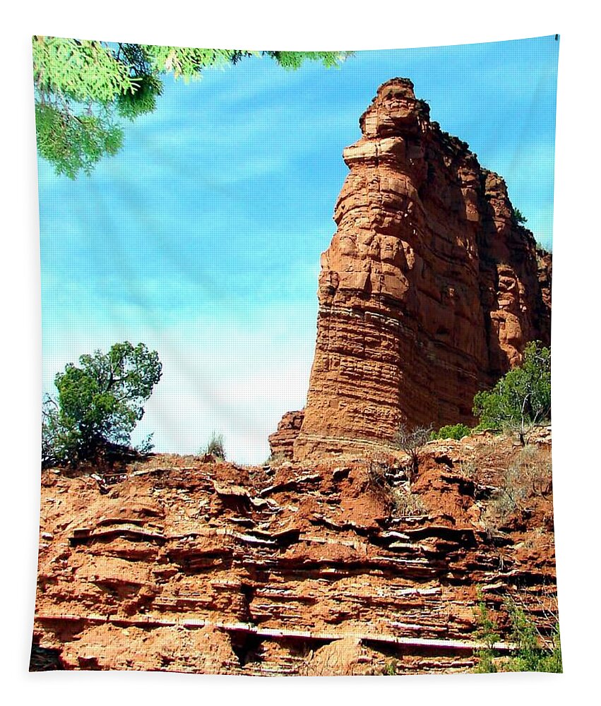 Desert Tapestry featuring the photograph Caprock Canyon Red by Linda Cox