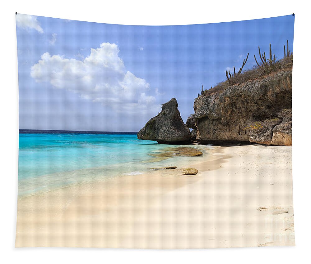 Curacao Tapestry featuring the photograph Cas Abou by Paul Schultz