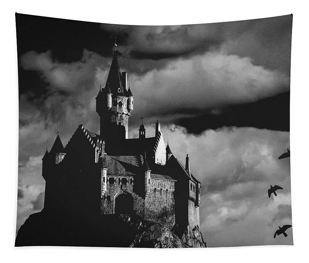 Building Tapestry featuring the photograph Castle in the sky by Bob Orsillo