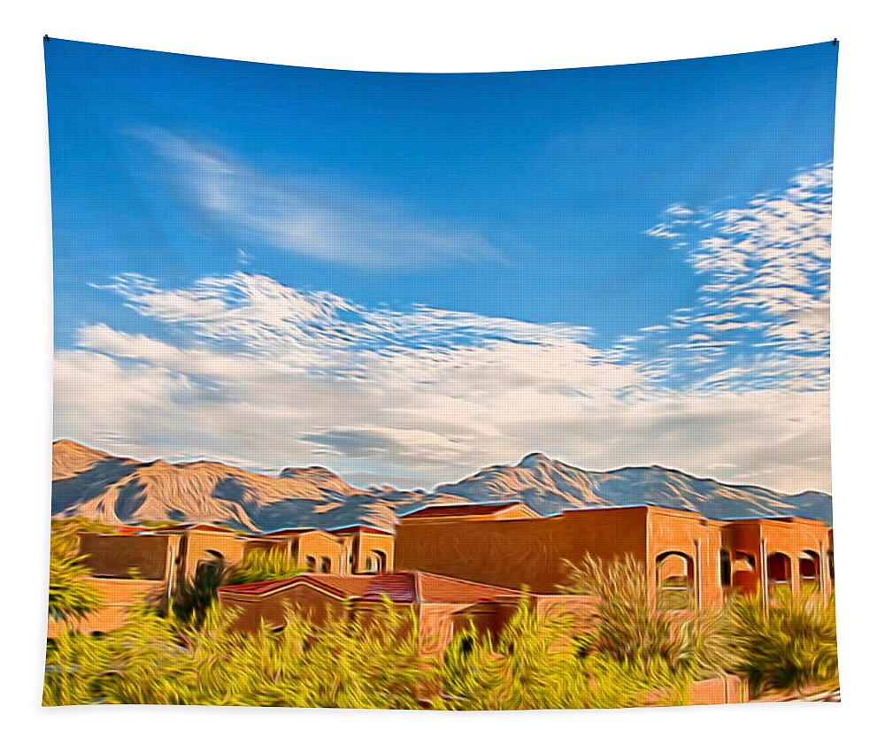 Arizona Tapestry featuring the photograph Catalina Foothills Morning by Dan McManus