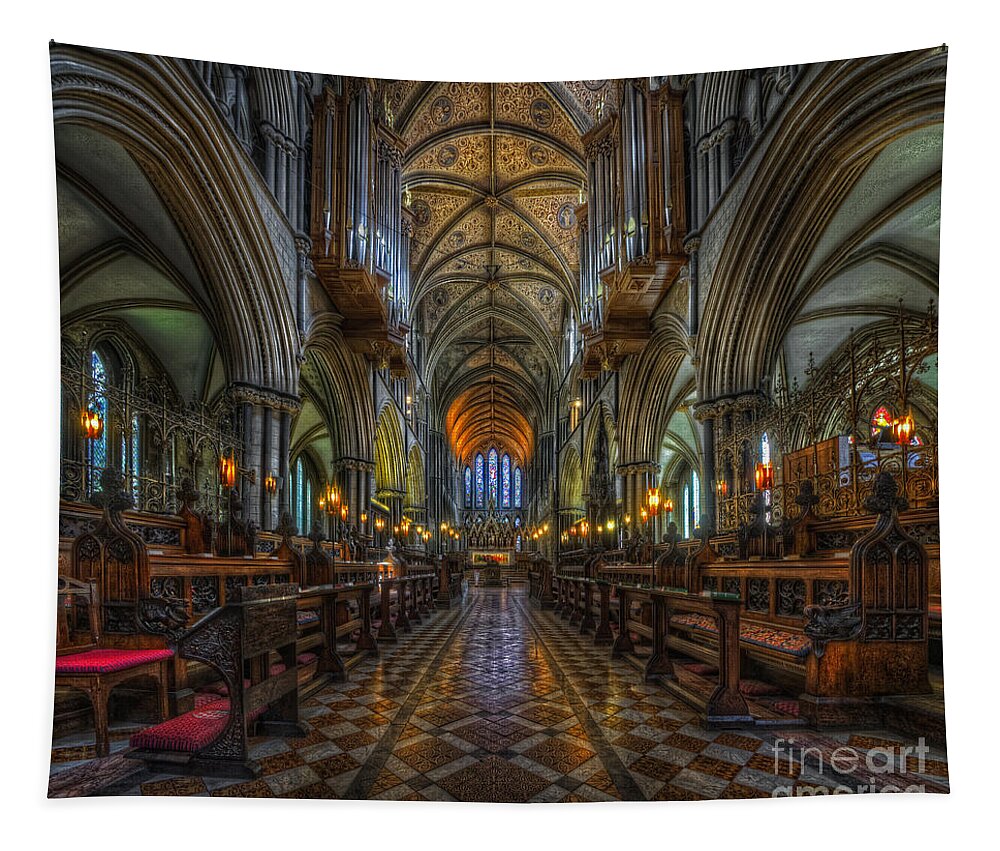 Yhunsuarez Tapestry featuring the photograph Cathedral Choir by Yhun Suarez