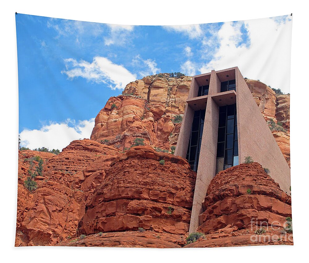 Church Tapestry featuring the photograph Chapel of the Holy Cross by Kelly Holm