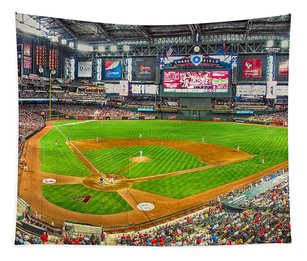 Chase Field Tapestry featuring the photograph Chase Field 2013 by C H Apperson
