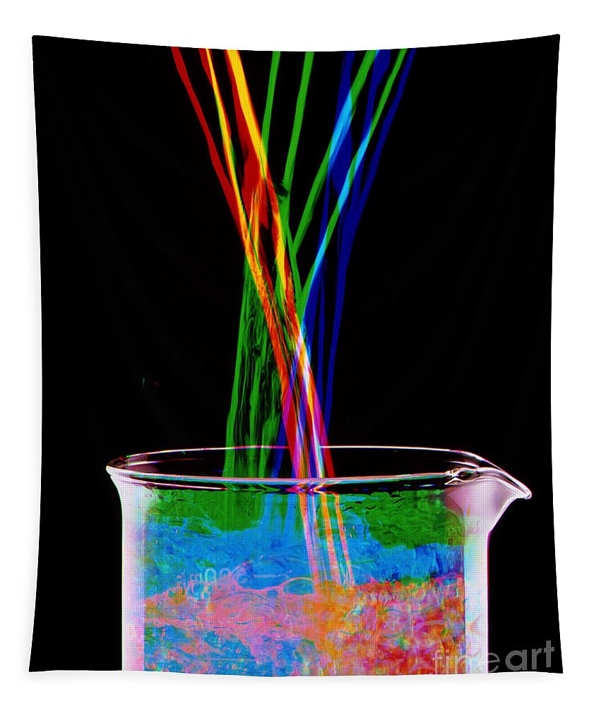 Chemical Reaction Tapestry featuring the photograph Chemical Reaction by Erich Schrempp