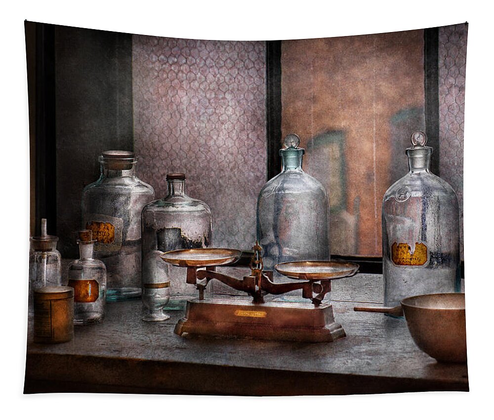 Hdr Tapestry featuring the photograph Chemist - The art of measurement by Mike Savad