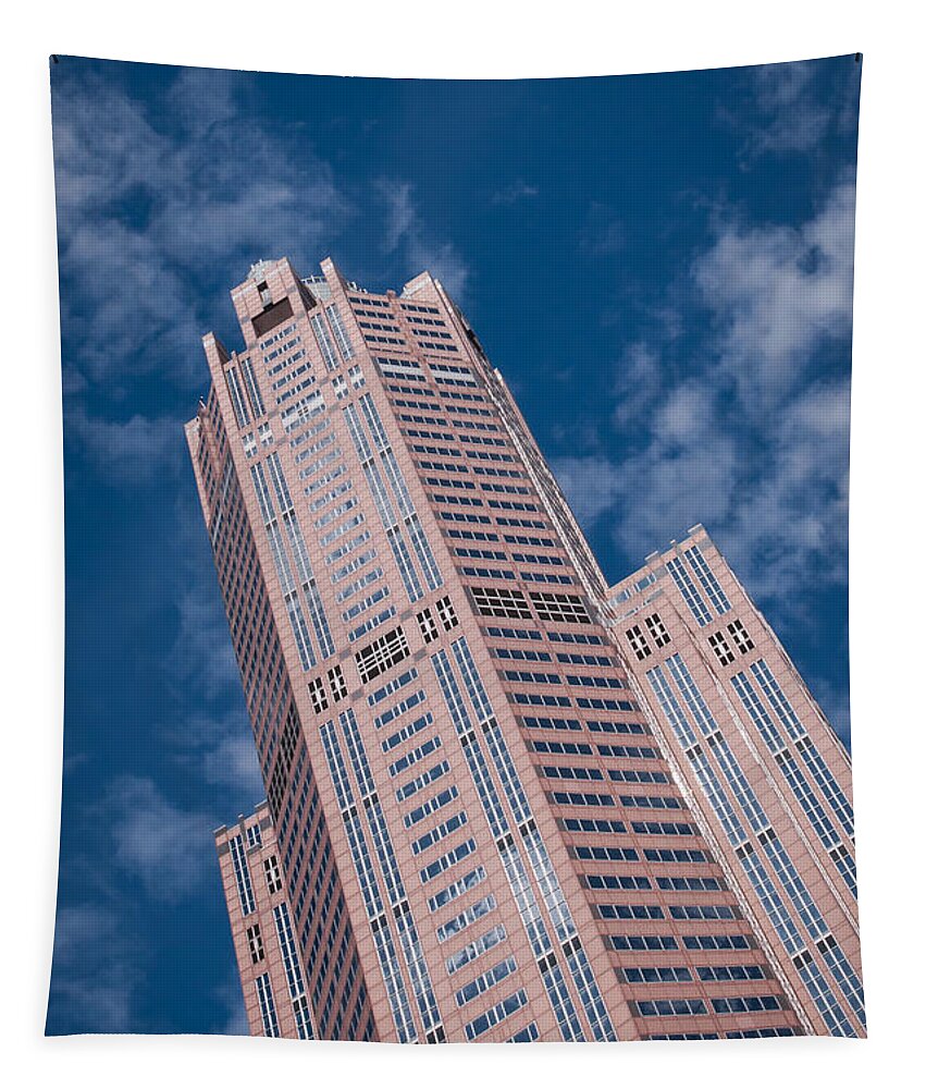 Chicago Downtown Tapestry featuring the photograph Chicago Skyscraper by Dejan Jovanovic