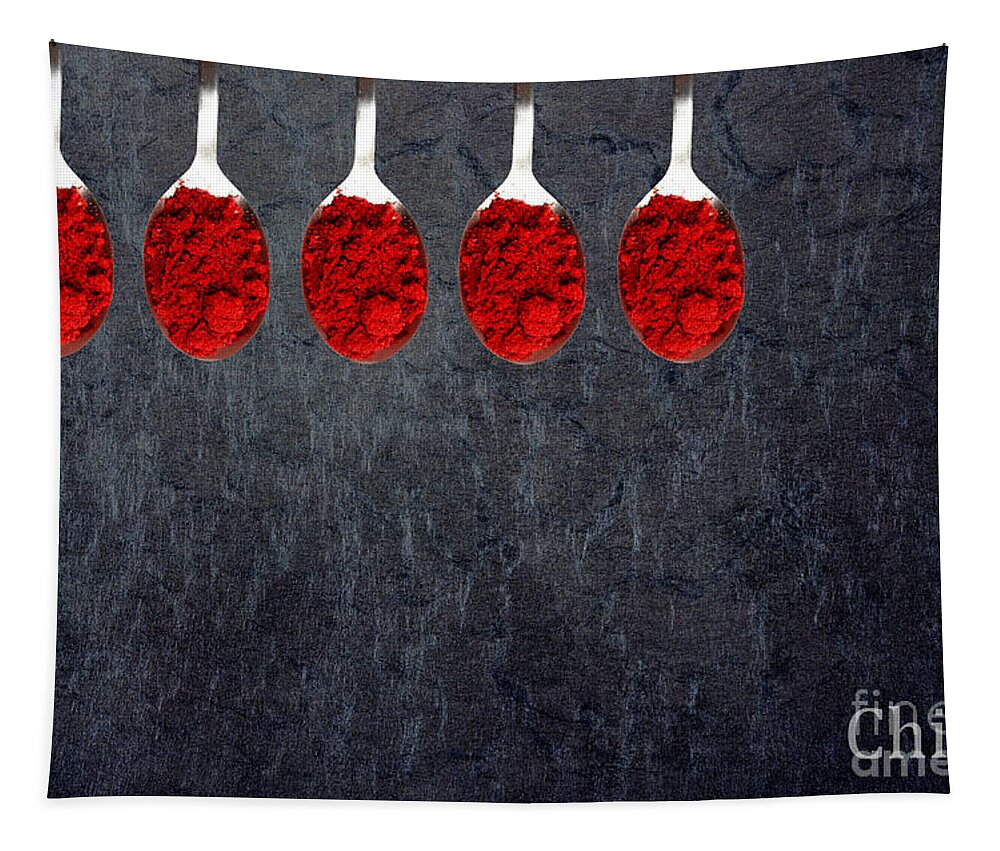Kitchen Art Tapestry featuring the digital art Chili Powder by Aimelle Ml