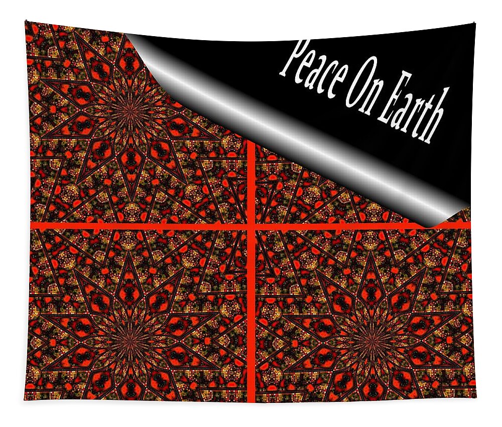Christmas Tapestry featuring the digital art Christmas Gift Wrapping by Alec Drake