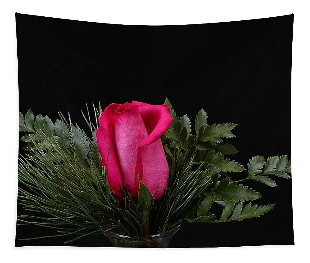 Pink Tapestry featuring the photograph Christmas Rose by Michael Gordon
