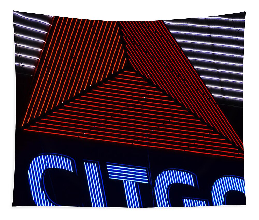 Boston Tapestry featuring the photograph Citgo Sign Closeup Boston MA by Toby McGuire