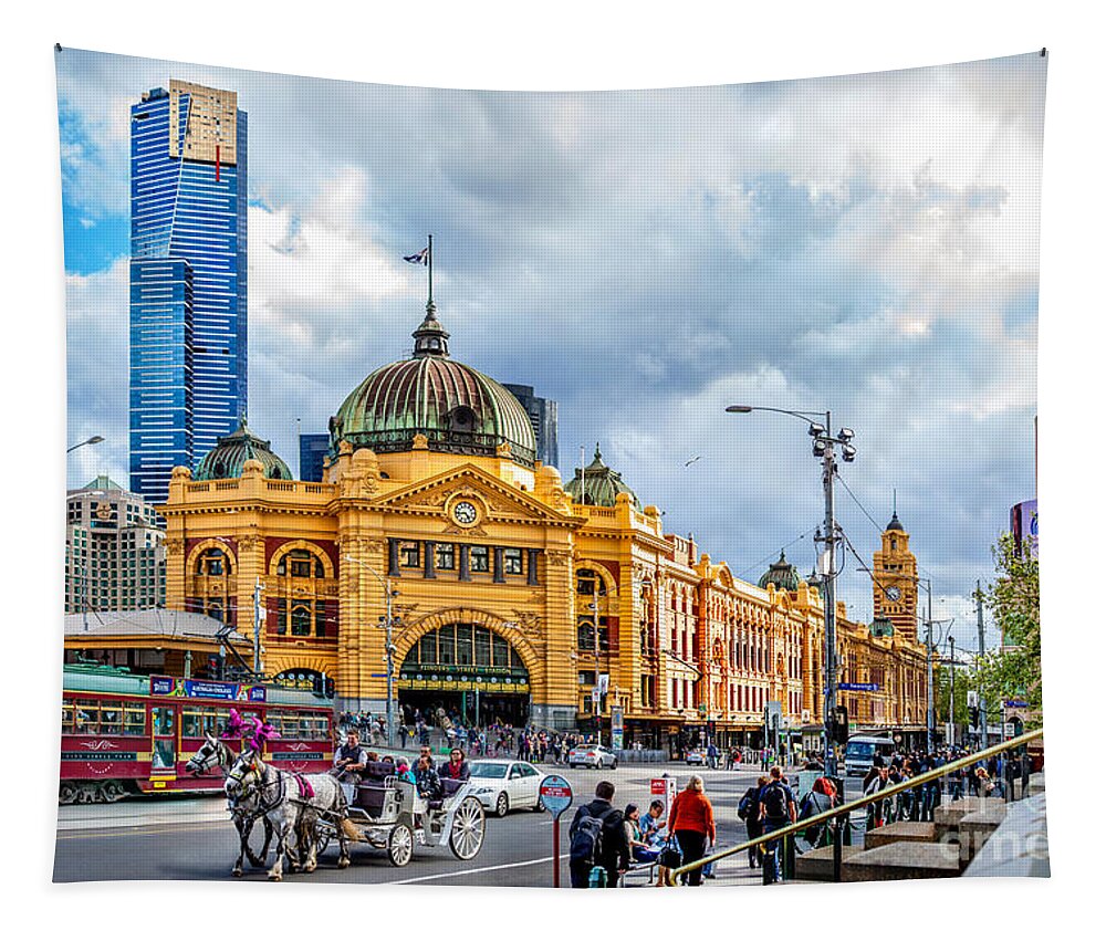 Melbourne Tapestry featuring the photograph Classic Melbourne by Az Jackson