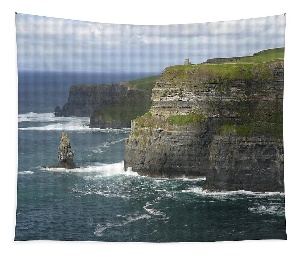 Ireland Tapestry featuring the photograph Cliffs of Moher 2 by Mike McGlothlen