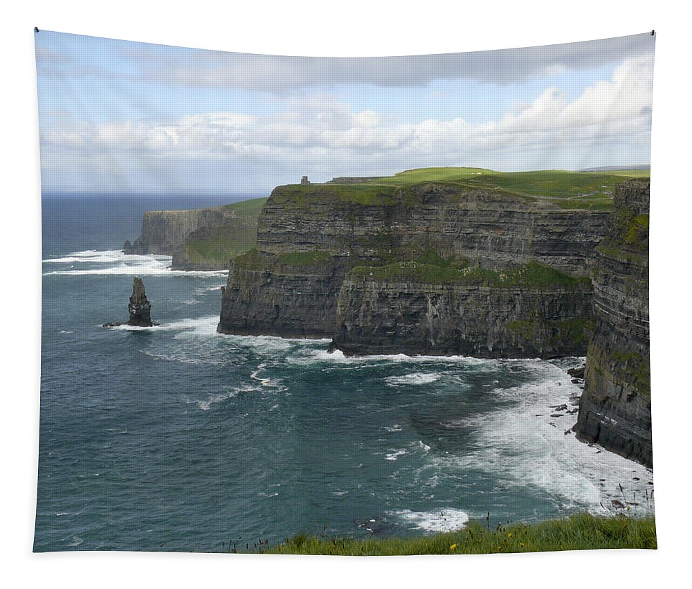 Ireland Tapestry featuring the photograph Cliffs of Moher 3 by Mike McGlothlen