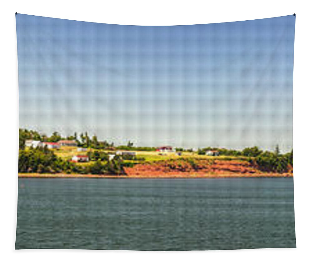 Pei Tapestry featuring the photograph Coastal view of Prince Edward Island Canada by Elena Elisseeva
