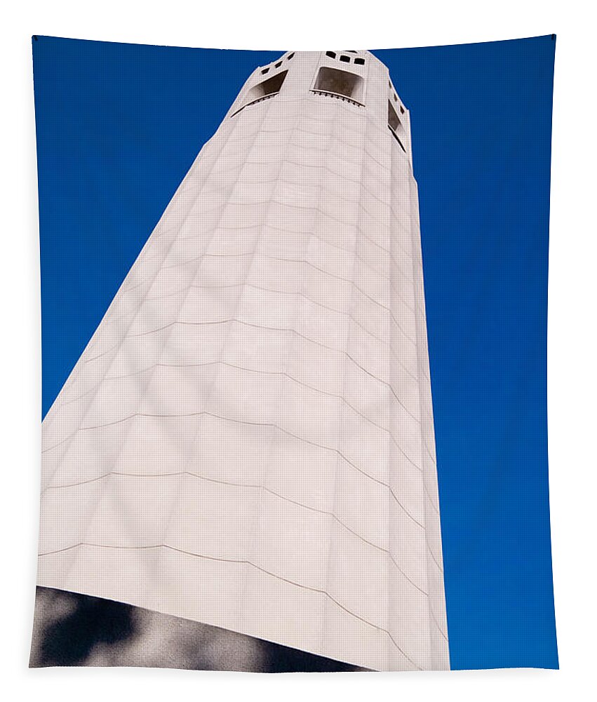 Coit Tower Tapestry featuring the photograph Coit Tower San Francisco by David Smith