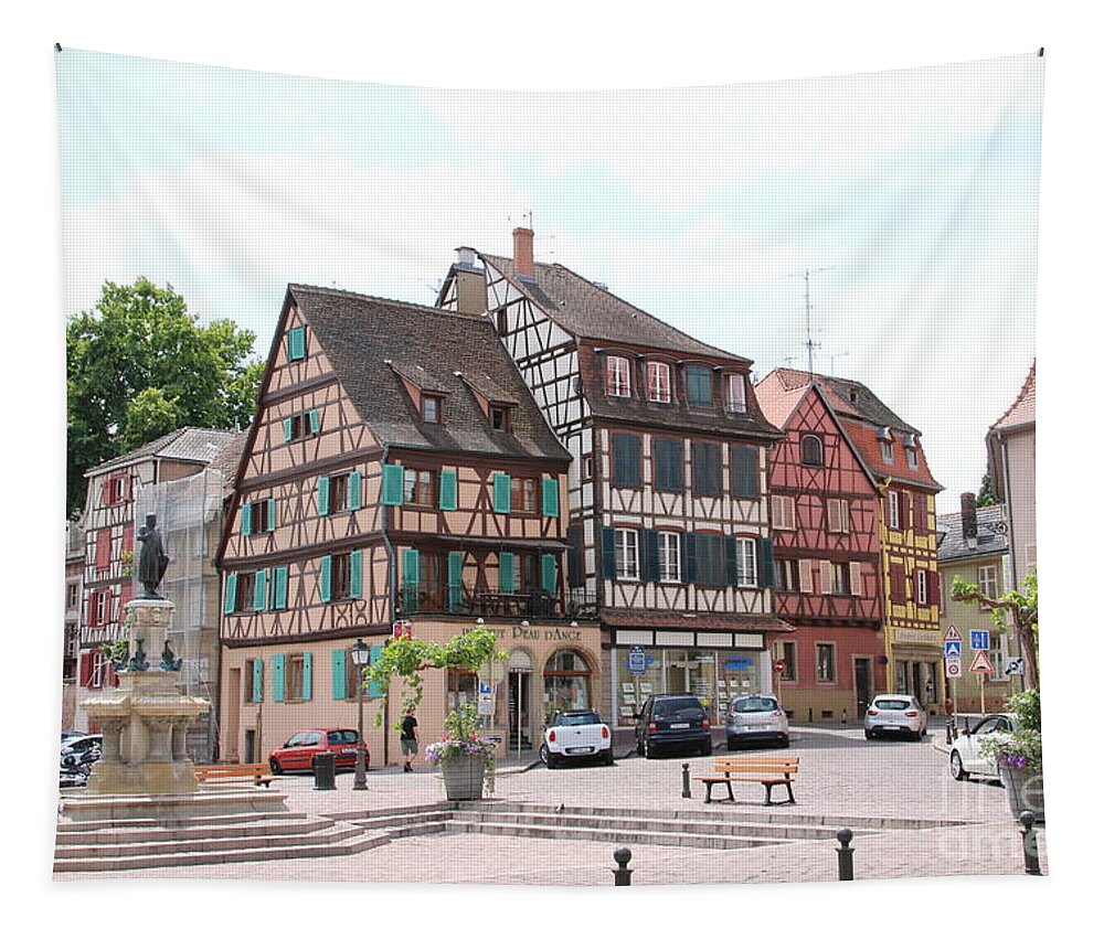 Canal Tapestry featuring the photograph Colmar 4 by Amanda Mohler