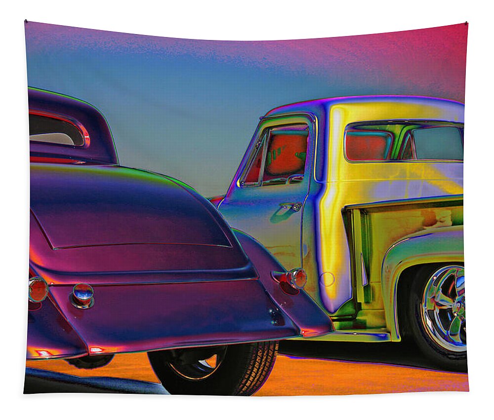 Hot Rods Tapestry featuring the photograph Color Me A Hot Rod by Christopher McKenzie