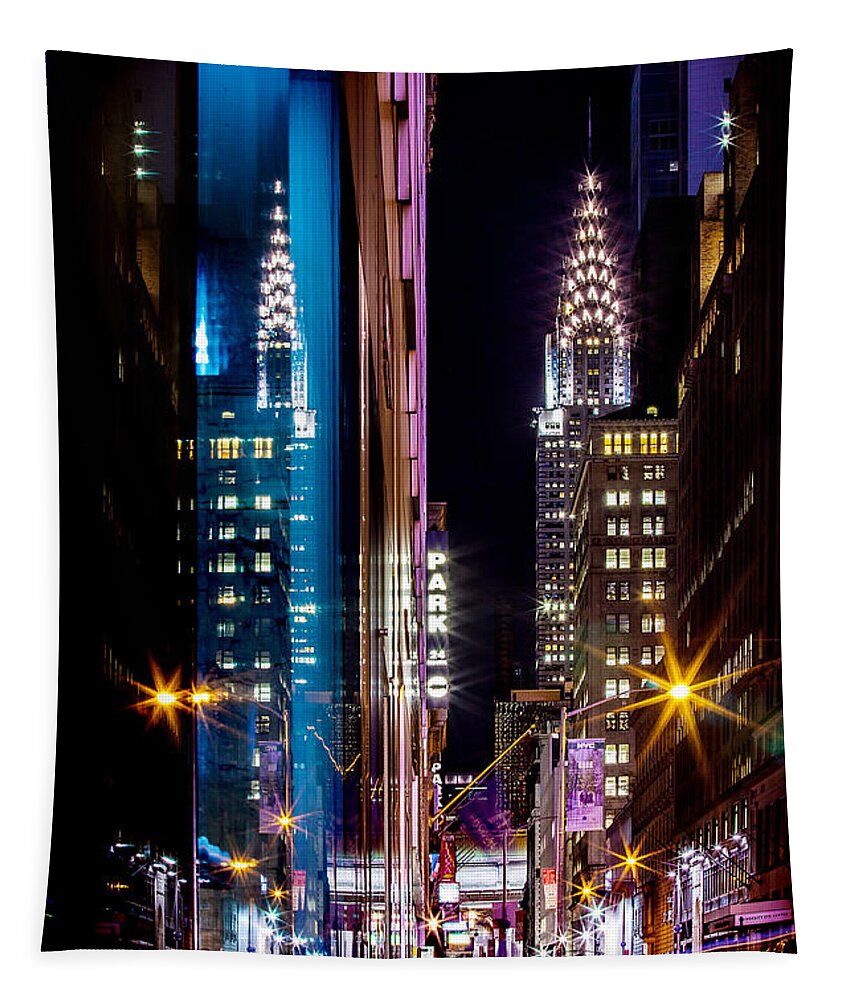 New Tapestry featuring the photograph Color of Manhattan by Az Jackson