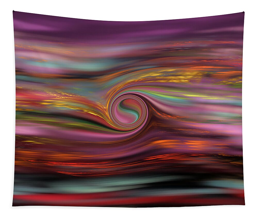 Fractal Tapestry featuring the digital art Colored Eddies by Gary Blackman